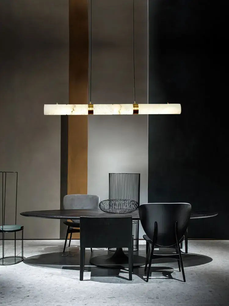 DecorBites™ LED Marble Hanging Lamps - White Alabaster