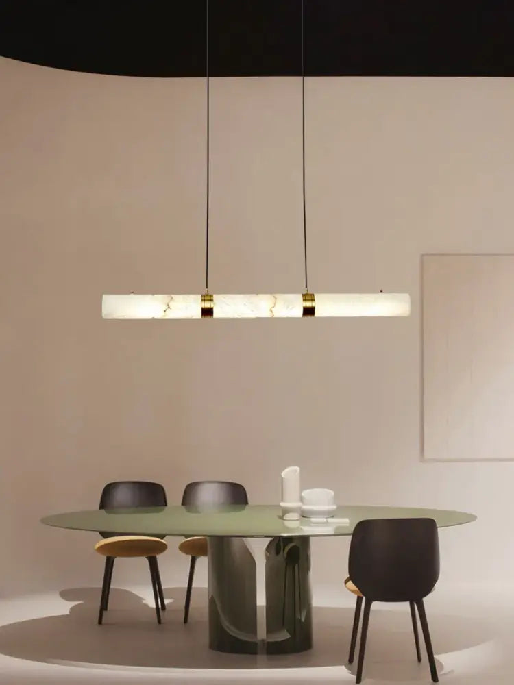 DecorBites™ LED Marble Hanging Lamps - White Alabaster