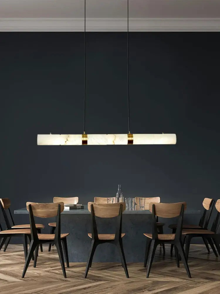 DecorBites™ LED Marble Hanging Lamps - White Alabaster