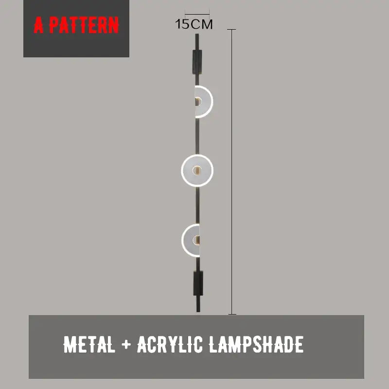 Minimalist black metal led marble wall lights living room sconces