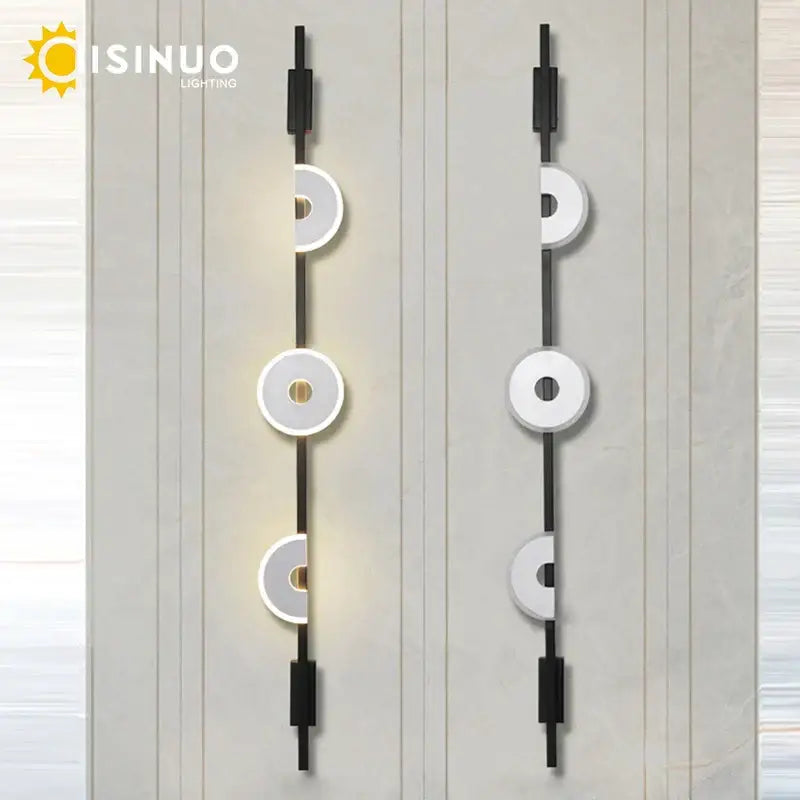 Minimalist black metal led marble wall lights living room sconces
