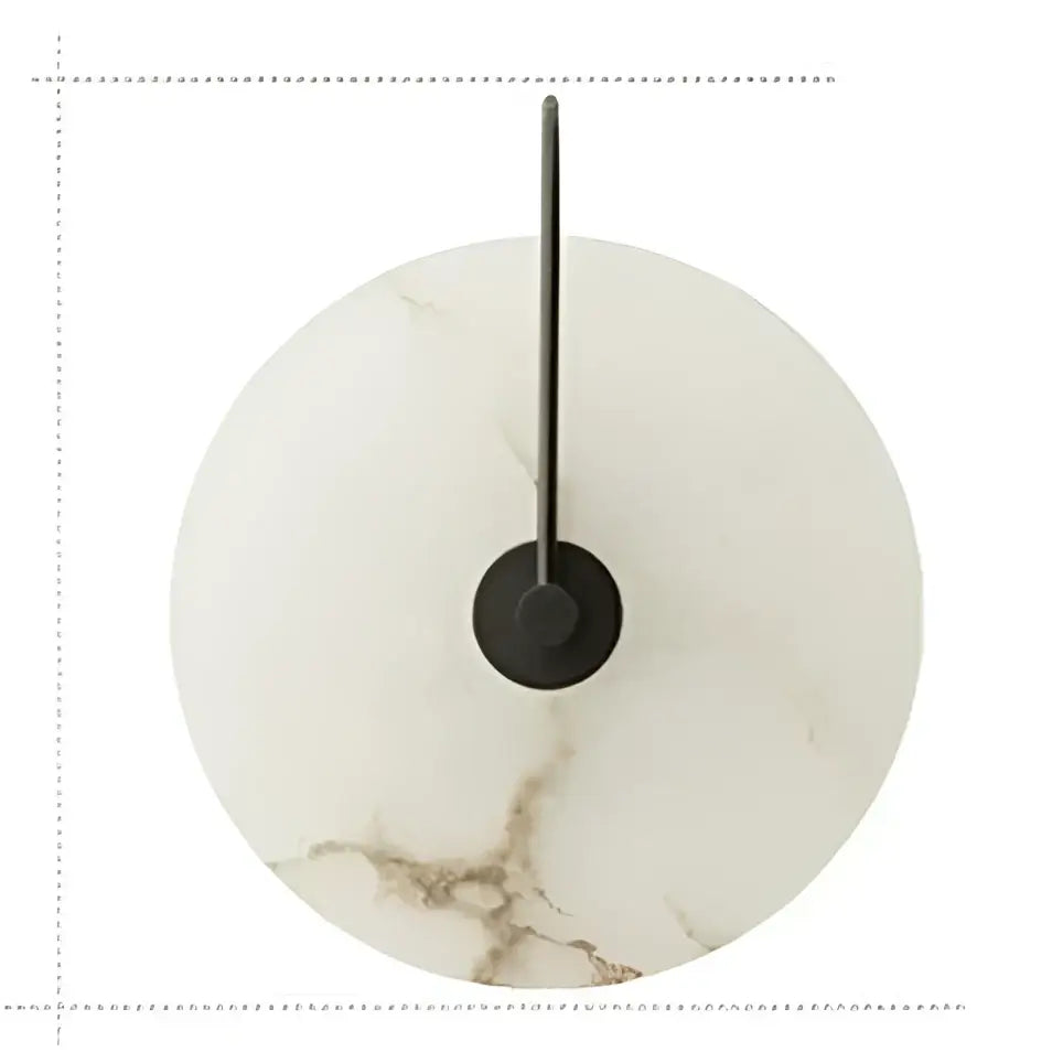 Minimalist brass & black led marble wall sconce bedroom light