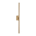 Minimalist black & gold metal tube wall lamp bedroom sconce