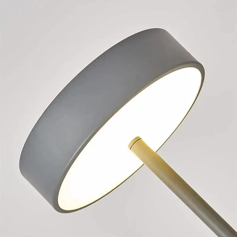 Modern gray led minimalist floor lamp for living room