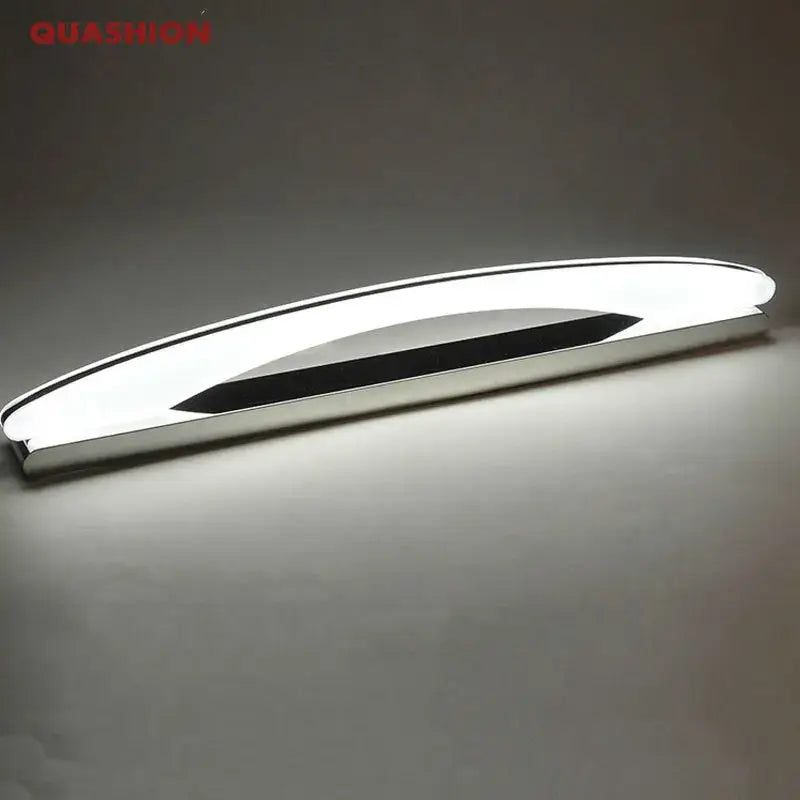 Modern curved white led mirror light fixture bathroom sconce