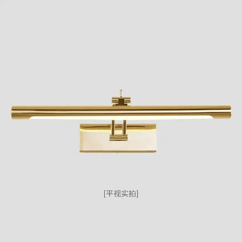 Modern gold linear led mirror light bathroom wall fixture