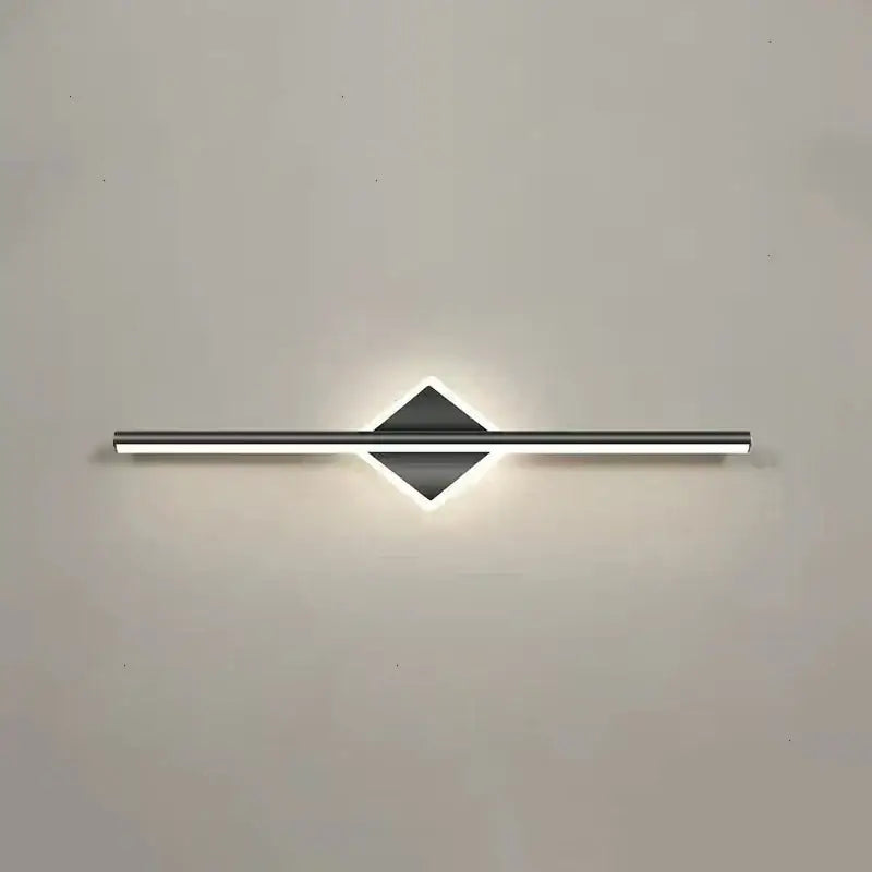 Modern gold & black led mirror light wall lamp bathroom sconce