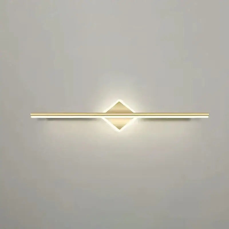 Modern gold & black led mirror light wall lamp bathroom sconce