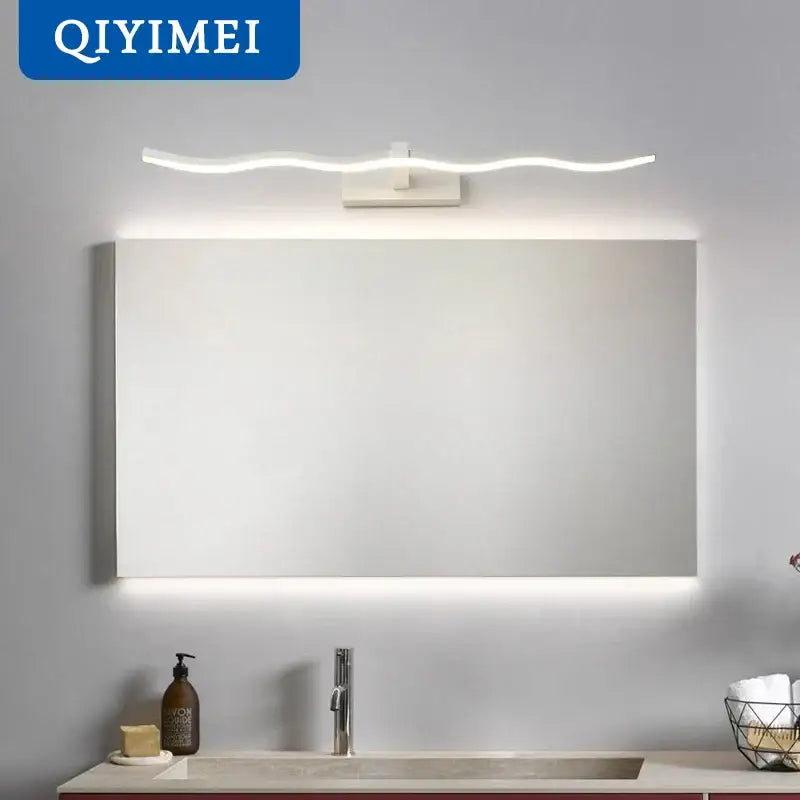 Modern black led mirror lights bathroom wall lamp
