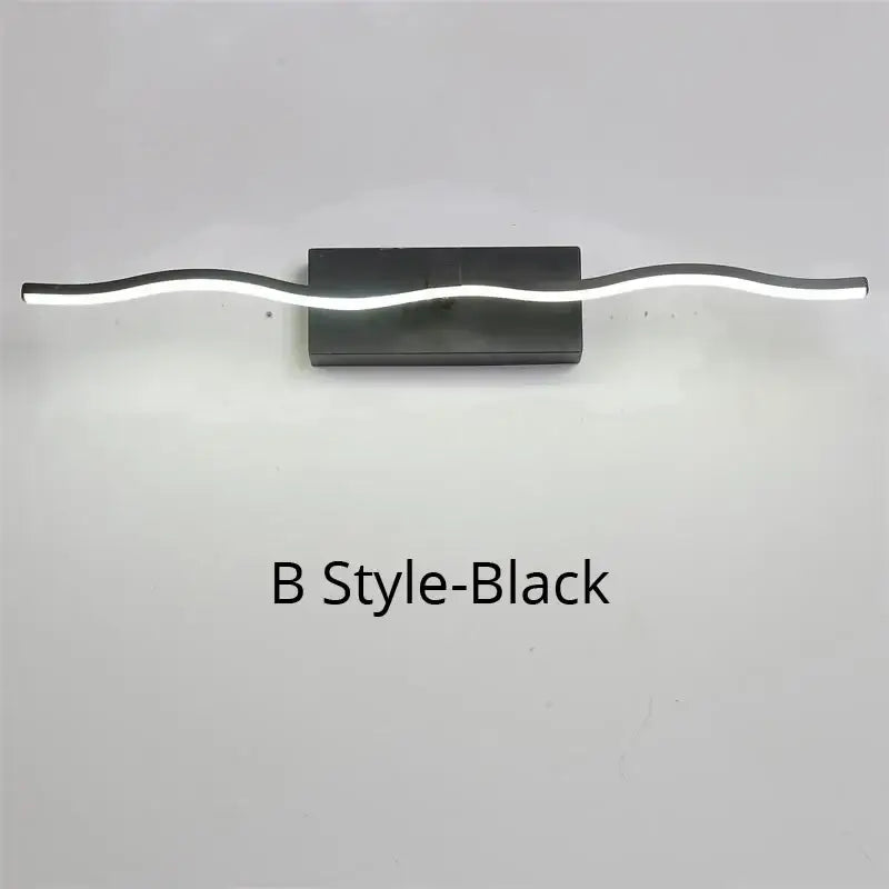Modern black led mirror lights bathroom wall lamp