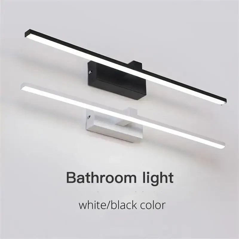 Modern black led mirror lights bathroom wall lamp