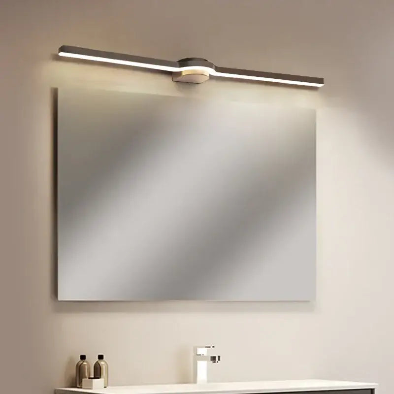 Modern minimalist sage green led mirror wall sconces for bathroom