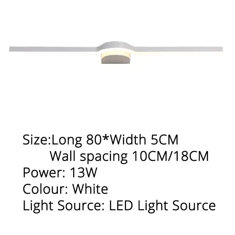 Modern minimalist sage green led mirror wall sconces for bathroom