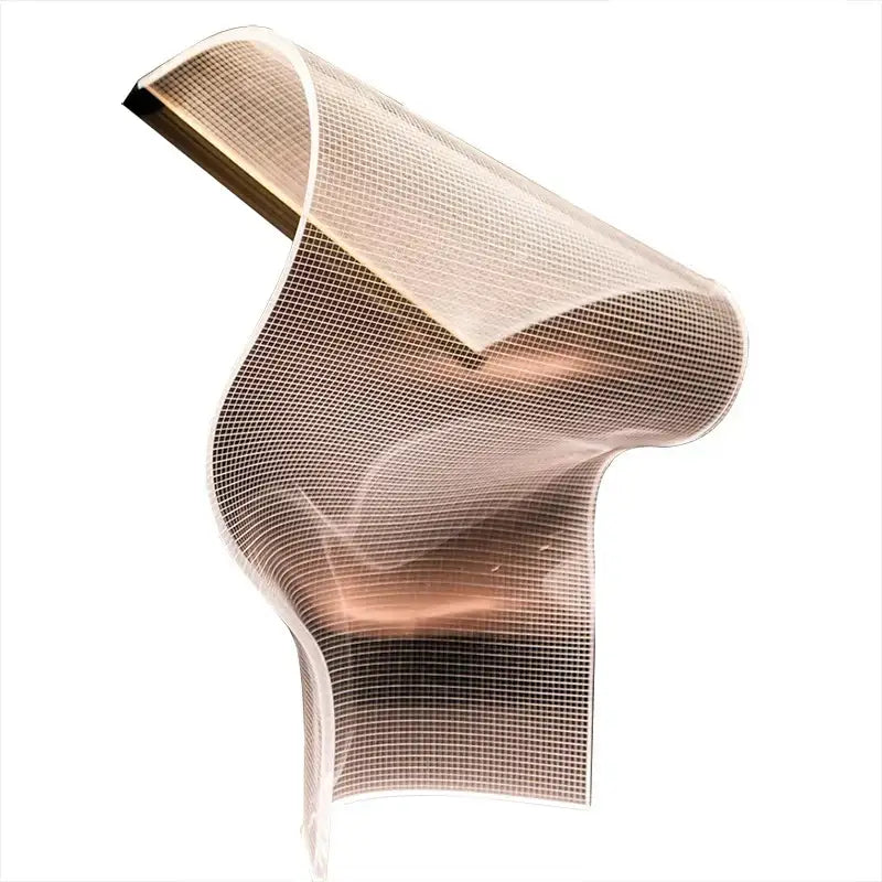 Modern gold floor lamp with white fabric diffuser living room light