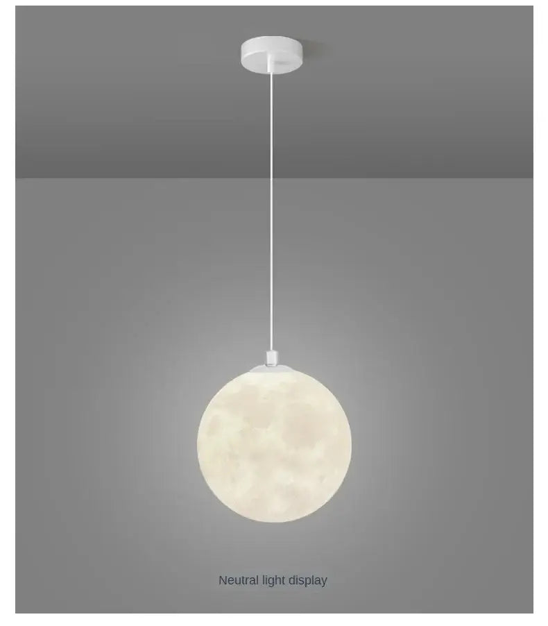 Modern led moon planet ceiling chandelier for bedroom lighting