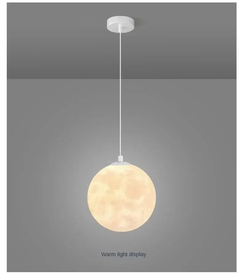 Modern led moon planet ceiling chandelier for bedroom lighting