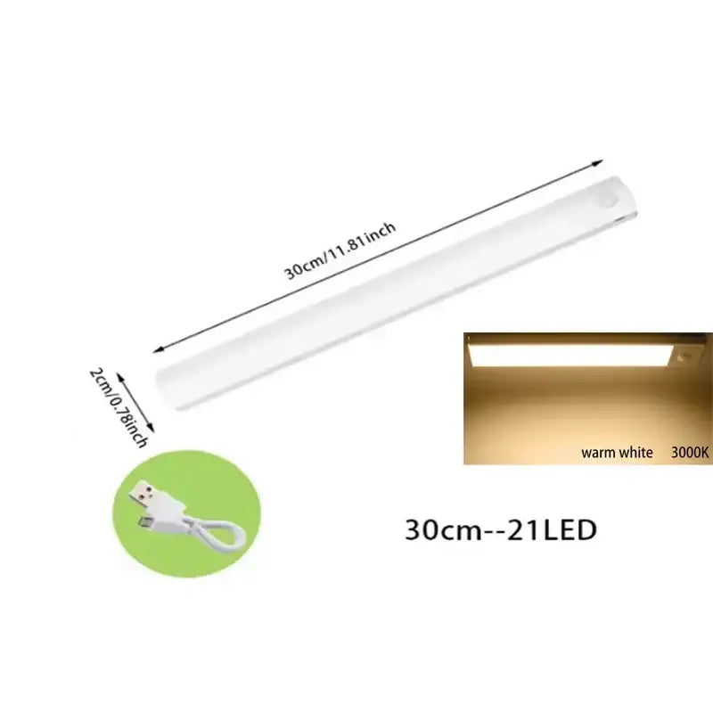 Dimmable white led motion sensor cabinet light kitchen strip light