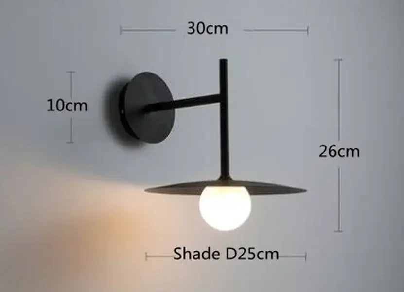 Minimalist black led movable arm wall lamp bedroom sconce