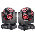 Black led moving head beam light with rgbw halo for dj stage room