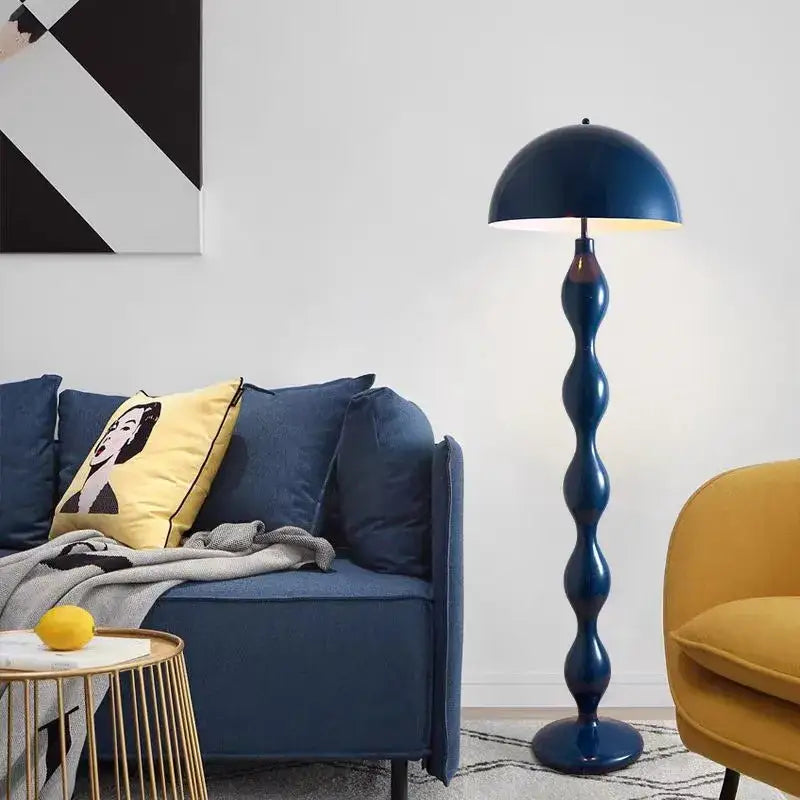 Olive green mushroom floor lamp living room warm dome light