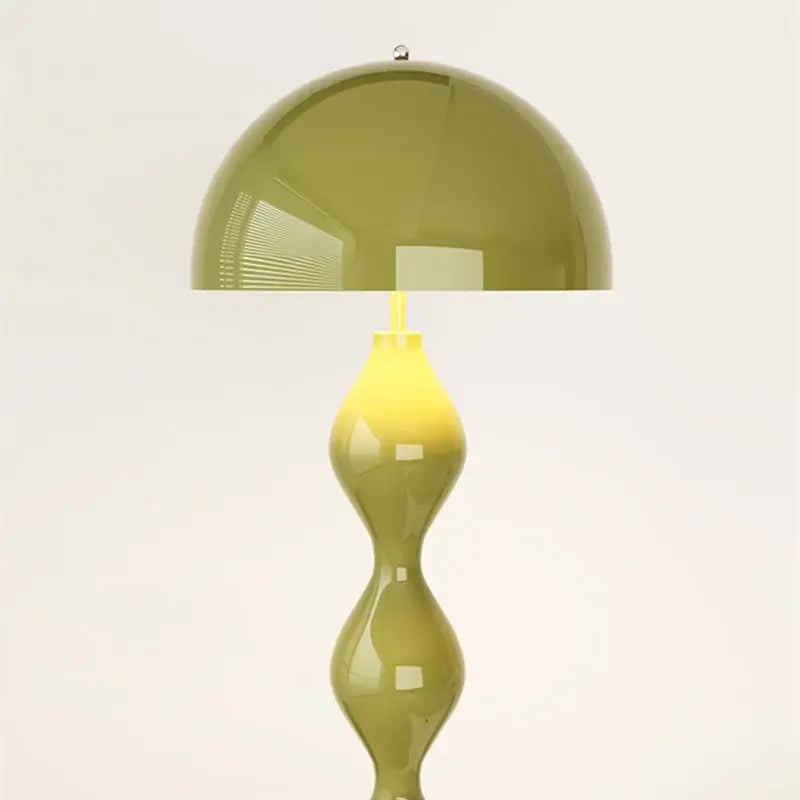 Olive green mushroom floor lamp living room warm dome light