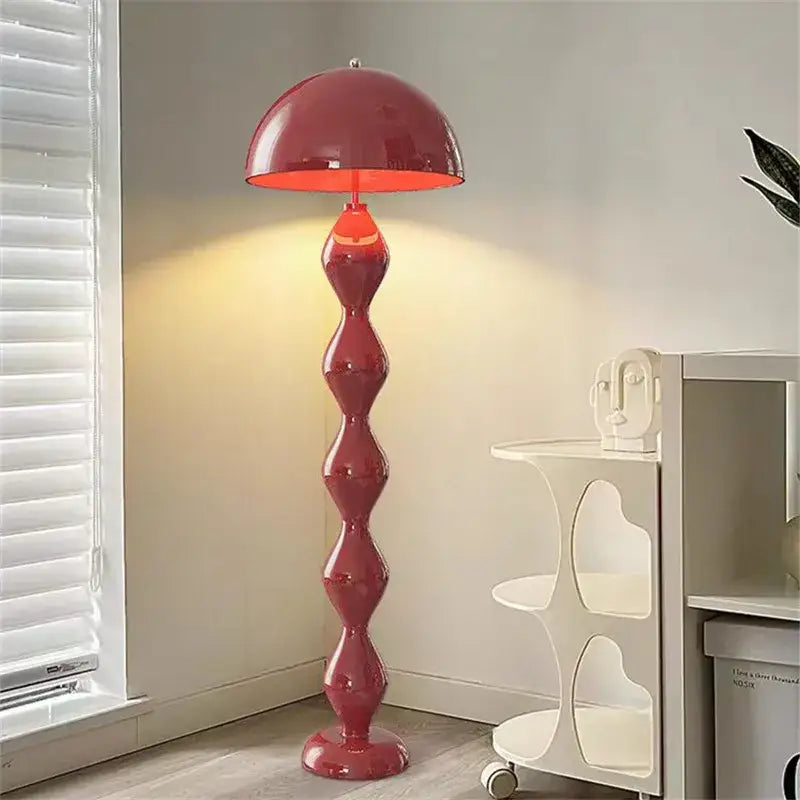 Olive green mushroom floor lamp living room warm dome light
