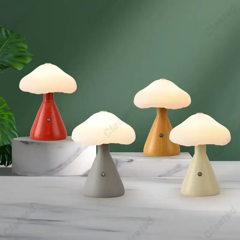 Modern multi color mushroom night light bedroom lamp