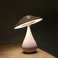 Polka dot gray & white led mushroom table lamp bedroom night light
