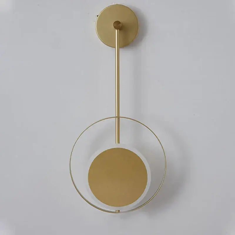 Modern gold ring led nordic wall lights bedroom sconce