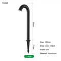 Modern black cane led bollard light garden outdoor aluminum lamp