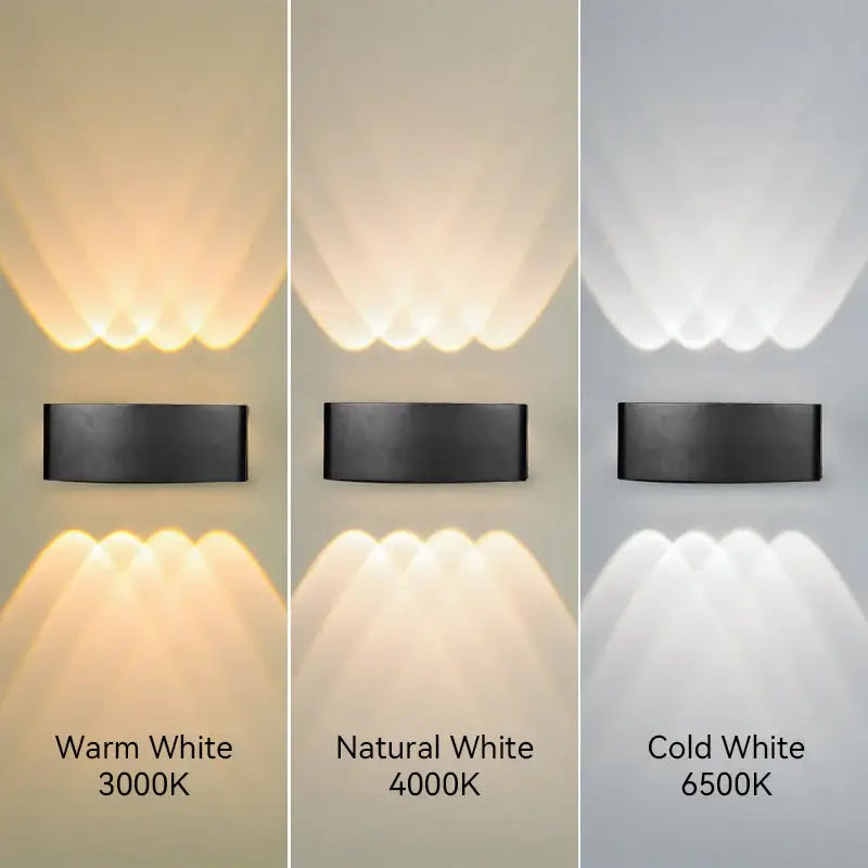 Modern black led outdoor garden wall light – porch sconce