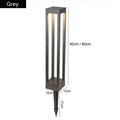 Lantern style black metal outdoor lawn light garden pathway lamp