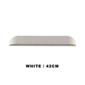 Curved white travertine led outdoor wall lamp garden sconce