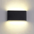Modern black aluminum outdoor wall light – garden waterproof lamp
