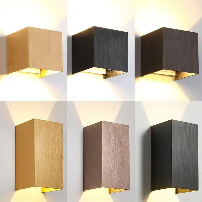 Modern brushed metal waterproof outdoor wall light garden sconce