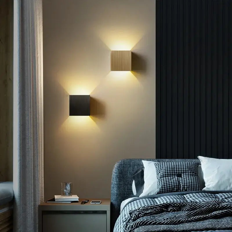 Modern brushed metal waterproof outdoor wall light garden sconce