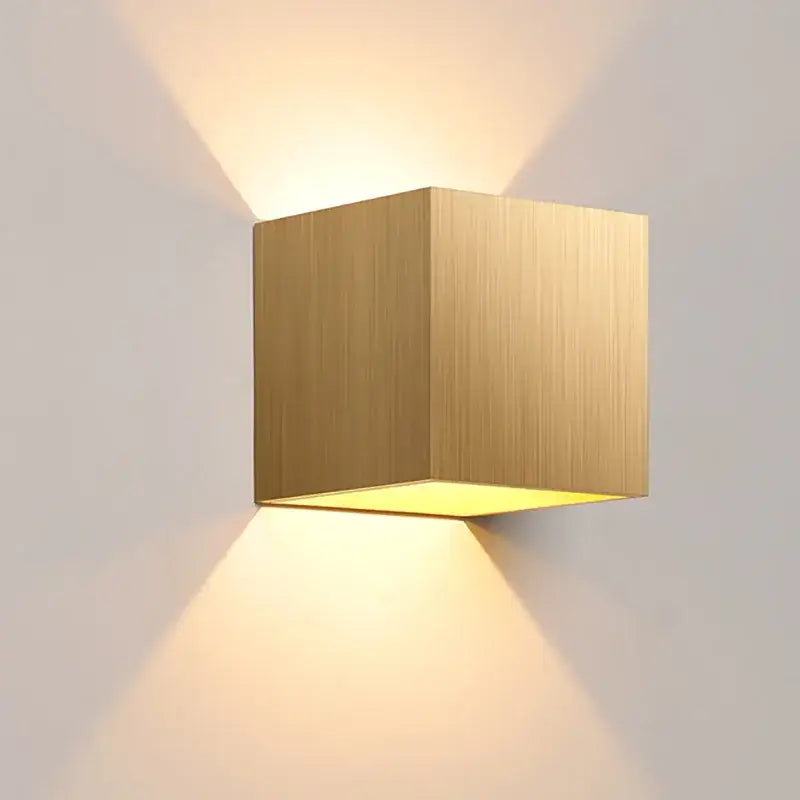 Modern brushed metal waterproof outdoor wall light garden sconce