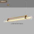 Modern brass textured glass led pendant lamp for dining room