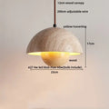 Modern brown & concrete led pendant lamp – kitchen hanging light
