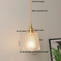 Mid century green glass and walnut led pendant lamp dining room