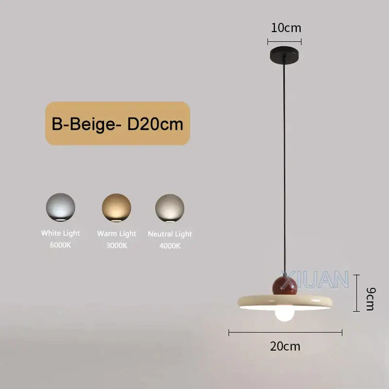 Modern ceramic led pendant lamps for dining room living room