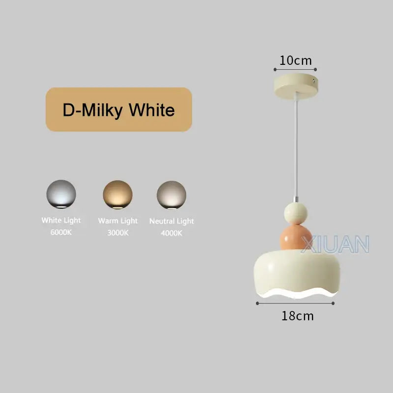 Modern ceramic led pendant lamps for dining room living room