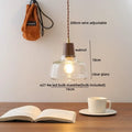 Modern walnut & glass decorbites led pendant lamp kitchen lighting