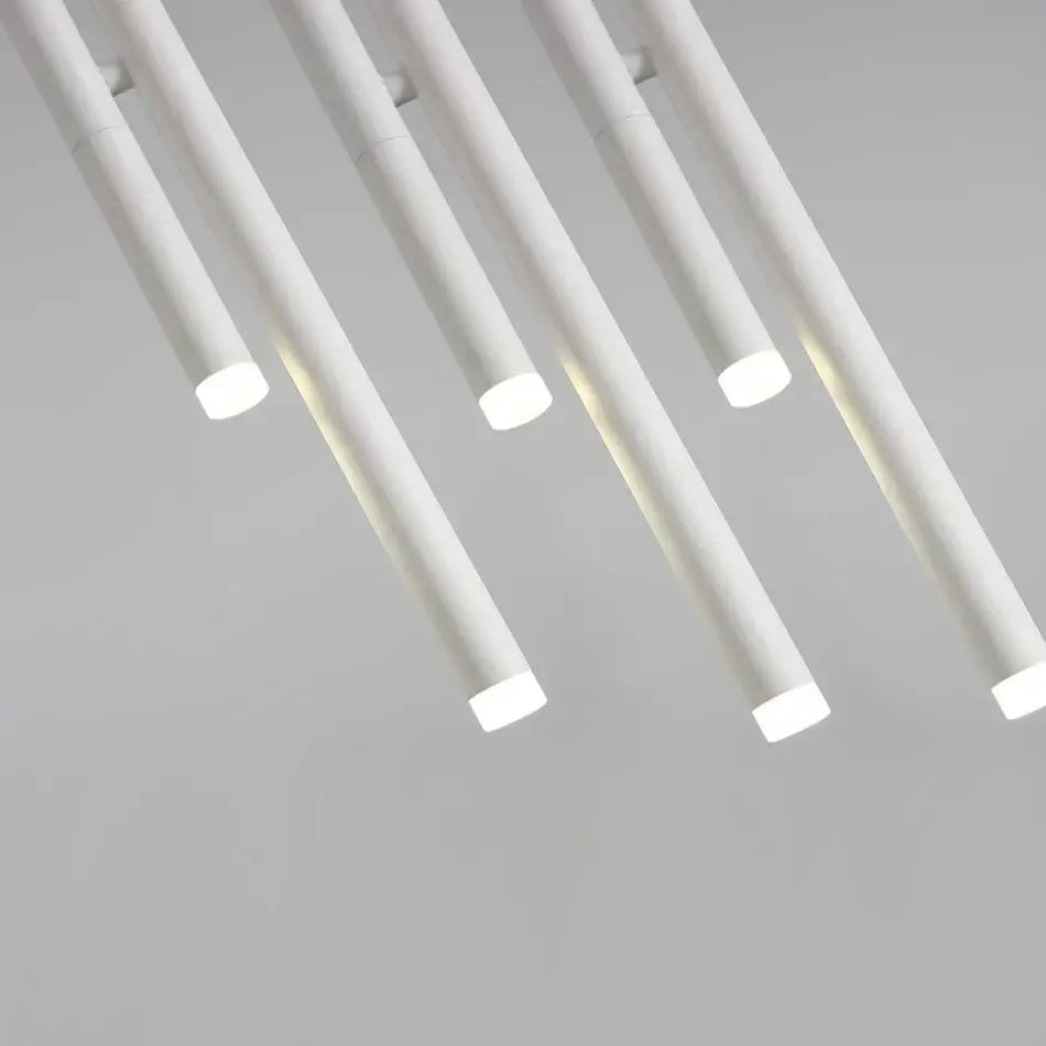 Minimalist white adjustable led pendant light for living room