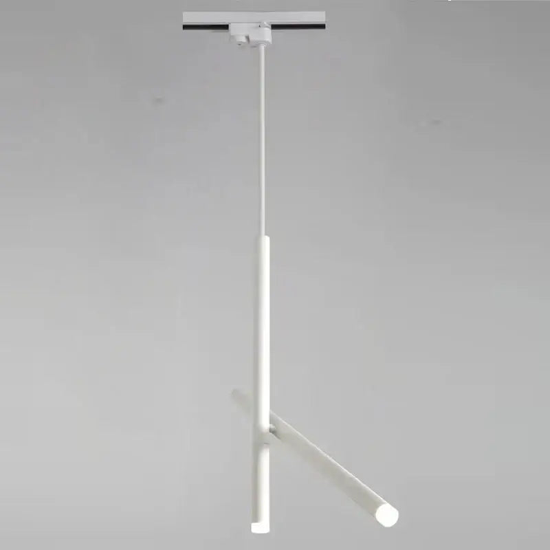 Minimalist white adjustable led pendant light for living room