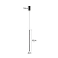 Modern black adjustable line strip pendant light for living room