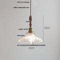 Japanese ribbed white ceramic led pendant light dining room ash wood