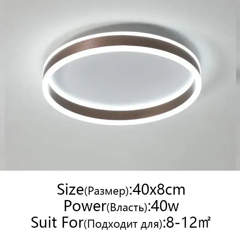 Modern black & white circular led pendant light dining room