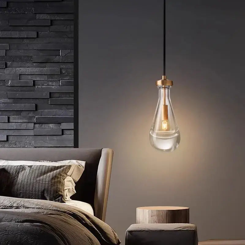 Modern black rectangular led pendant light chandeliers living room