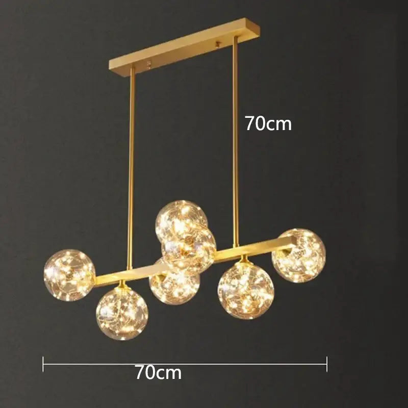 Modern black glass globe led pendant light dining room decorbites led